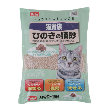 Pet ami　猫貴族　ひのきの猫砂　7L